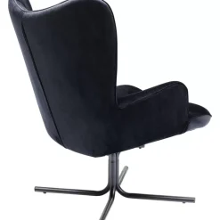 Drehsessel Oscar Velvet Schwarz