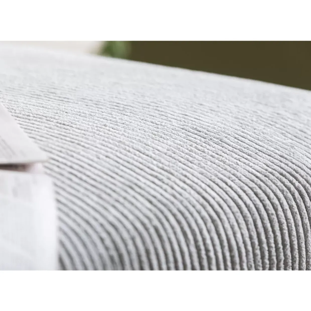 Ecksofa Gianni Cord Grau Rechts