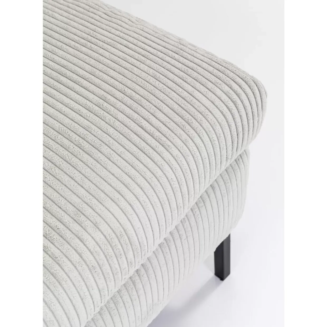 Ecksofa Gianni Cord Grau Rechts