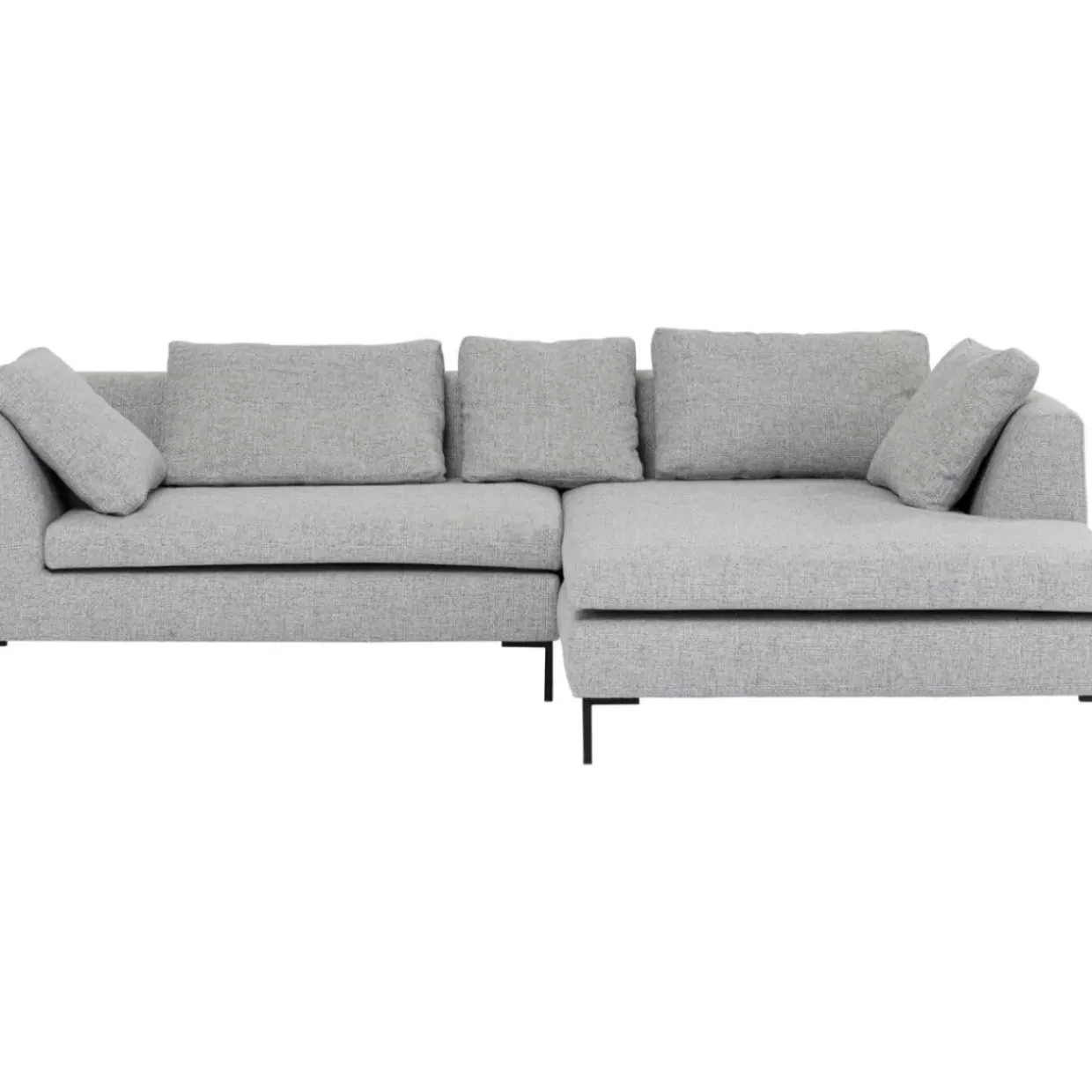 Ecksofa Gianni Dolce Hellgrau Rechts