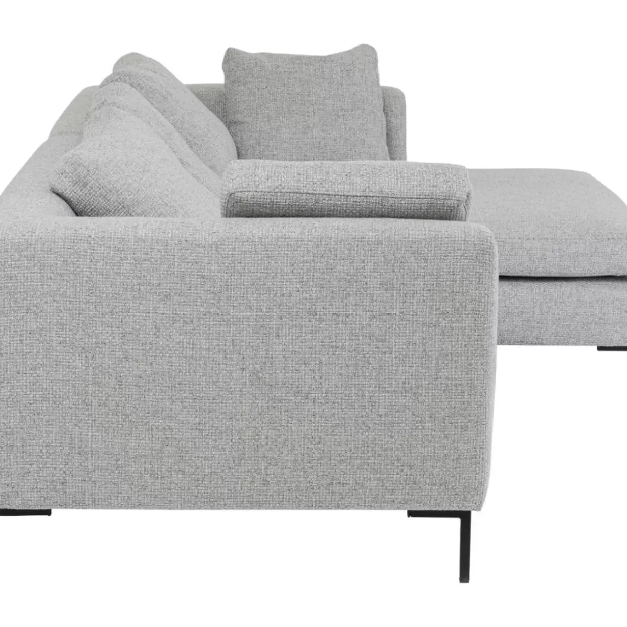 Ecksofa Gianni Dolce Hellgrau Rechts