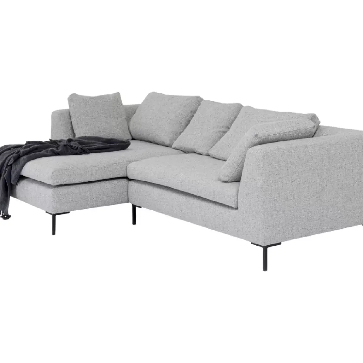 Ecksofa Gianni Dolce Hellgrau Links