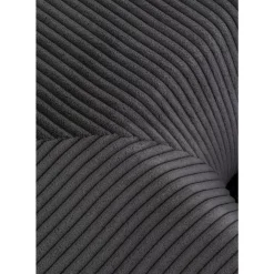 Ecksofa Infinity Ottomane Cord Grau Rechts