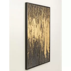 Gerahmtes Bild Abstract Schwarz 80X120Cm