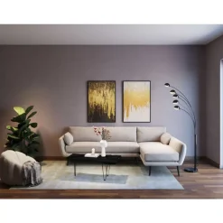 Gerahmtes Bild Abstract Weis 80X120Cm