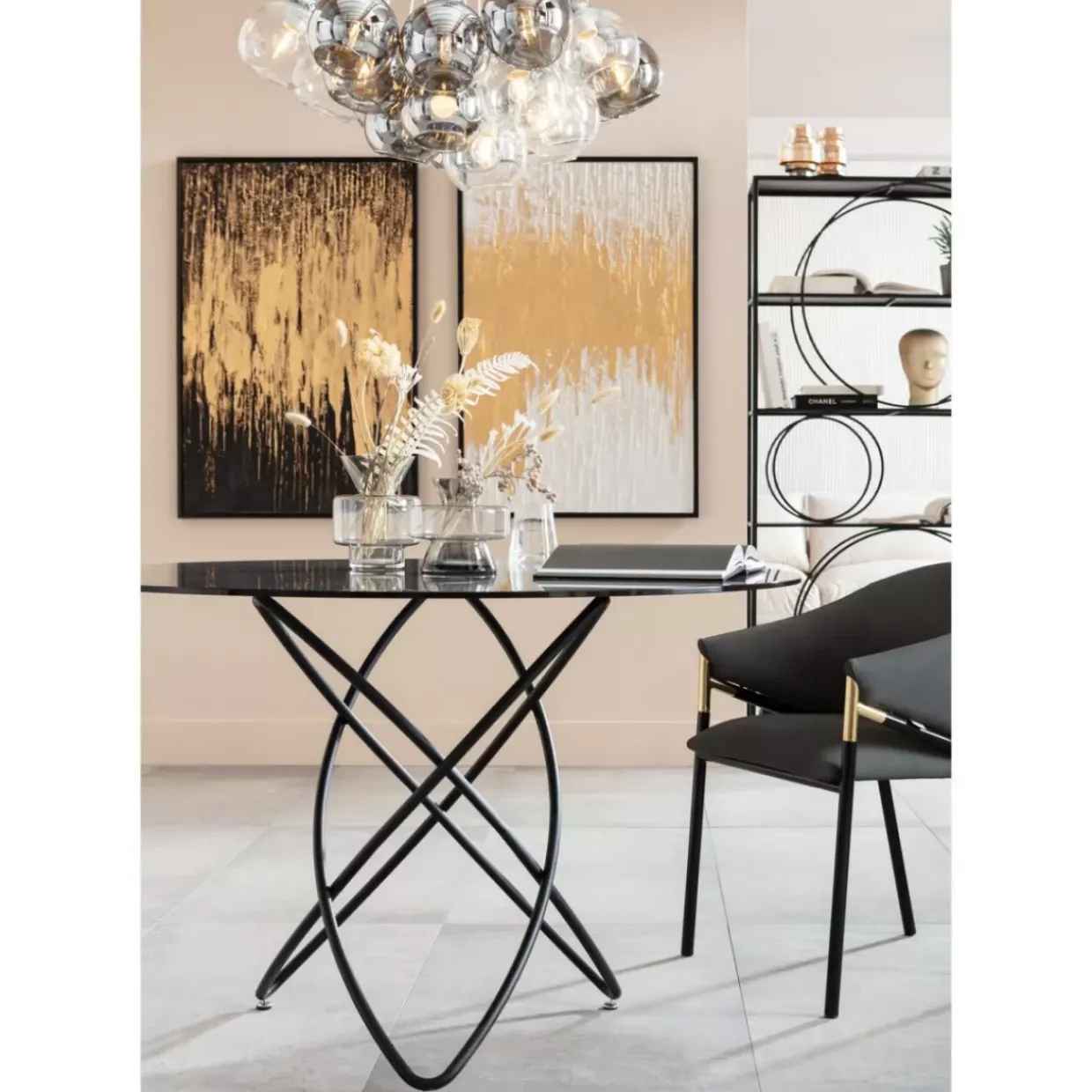 Gerahmtes Bild Abstract Weis 80X120Cm