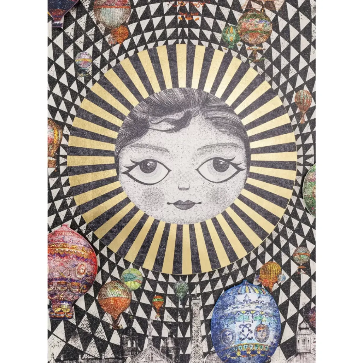 Gerahmtes Bild Balloons 160X260Cm