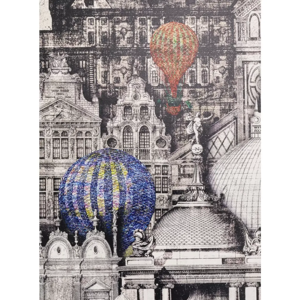 Gerahmtes Bild Balloons 160X260Cm