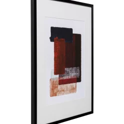 Gerahmtes Bild Box Back Rot 60X80Cm