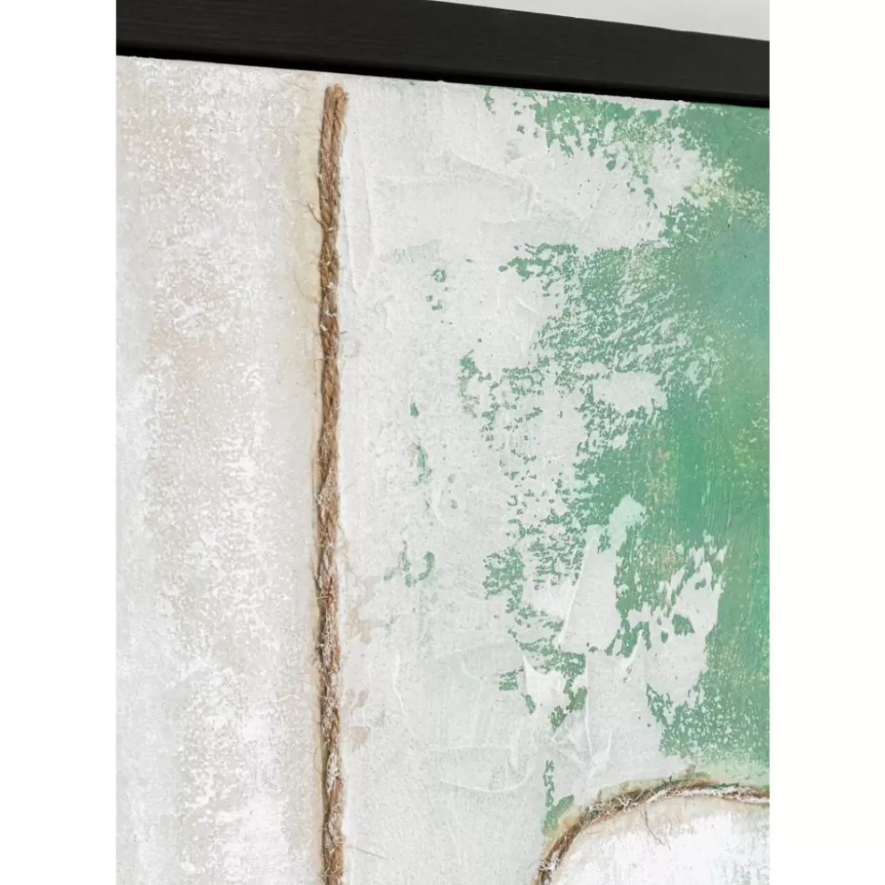 Gerahmtes Bild Dust Grun 120X120Cm