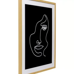 Gerahmtes Bild Faccia Arte Woman 60X80Cm