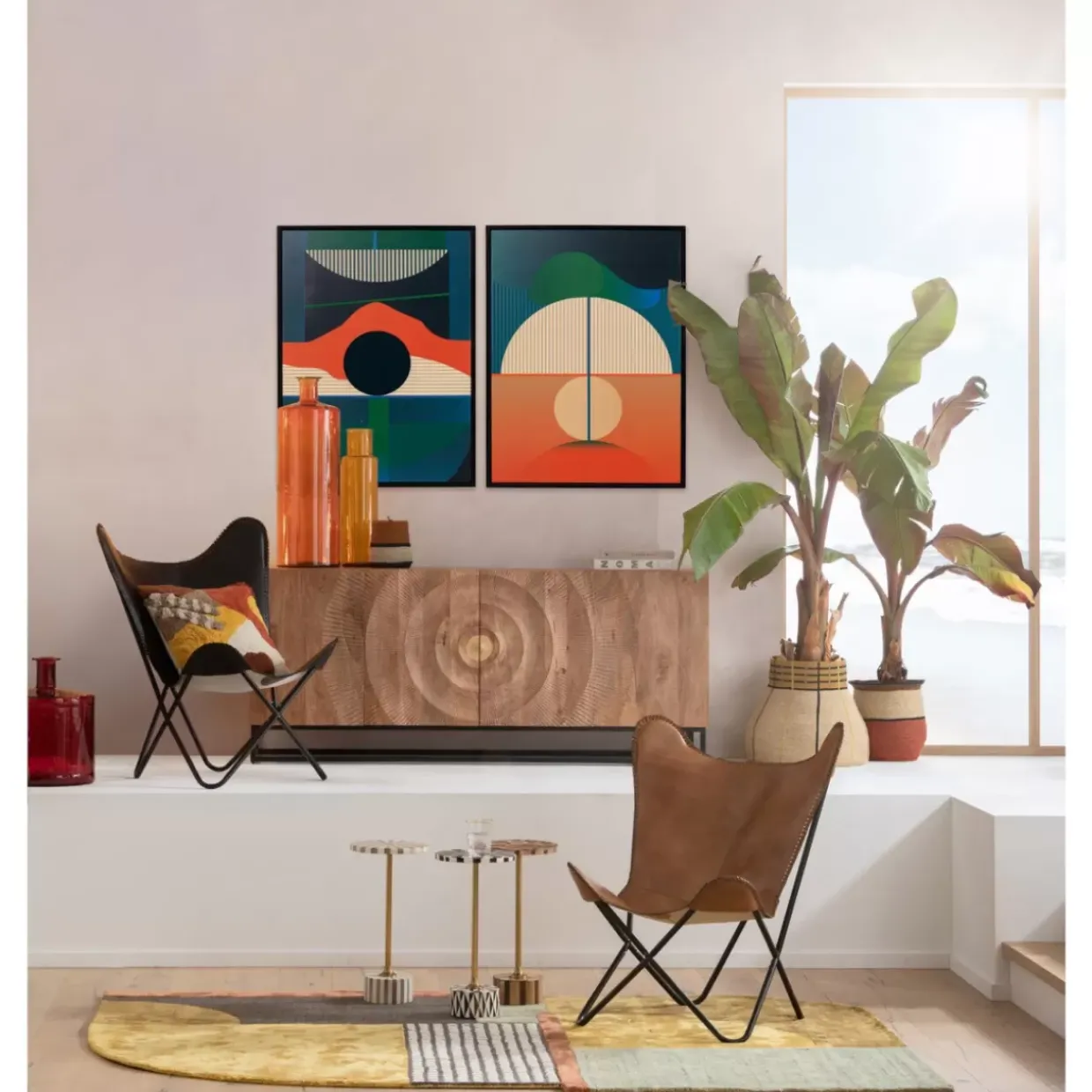 Gerahmtes Bild Sunrise 75X100Cm