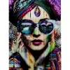 Glasbild Colorful Artist 80X120Cm