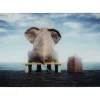 Glasbild Elephant Journey 60X40Cm