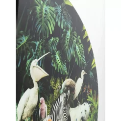 Glasbild Jungle Animals O120Cm