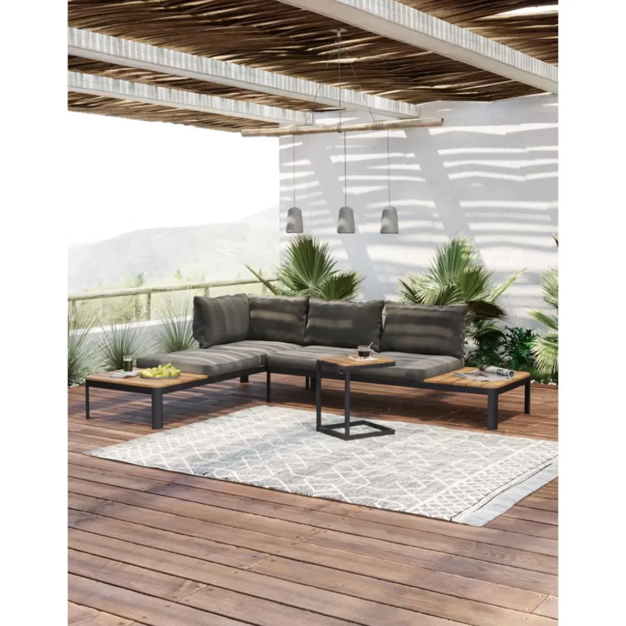 Hangeleuchte Dining Concrete Schwarz Tre