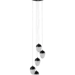 Hangeleuchte Frozen 5 Schwarz Matt O35Cm