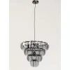 Hangeleuchte Mariposa Three Circle Schwarz Smoke