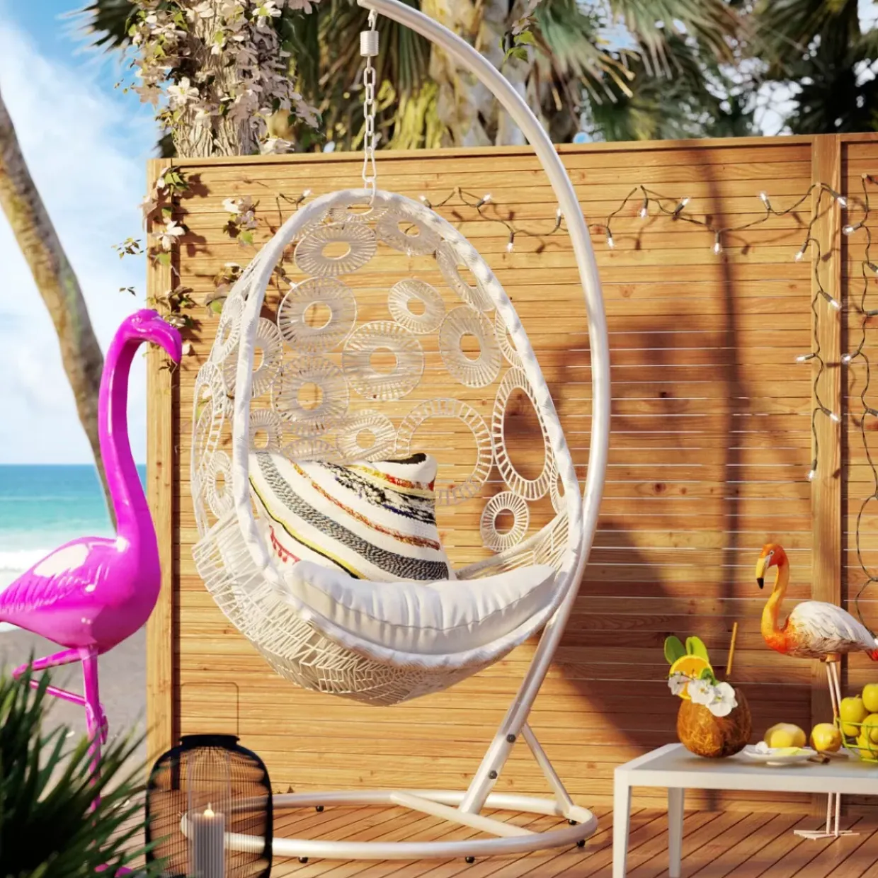 Hangesessel Ibiza Weiss