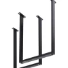 Hochgestell Tavola Schwarz Matt (2/Set)