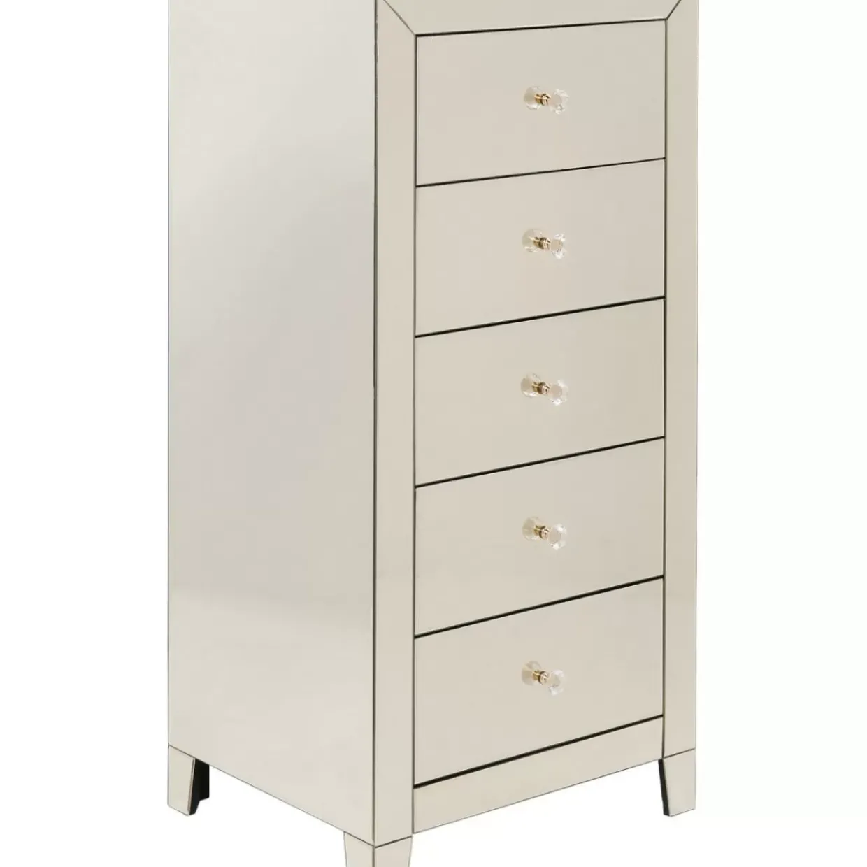 Hochkommode Luxury Champagne 5 Schube