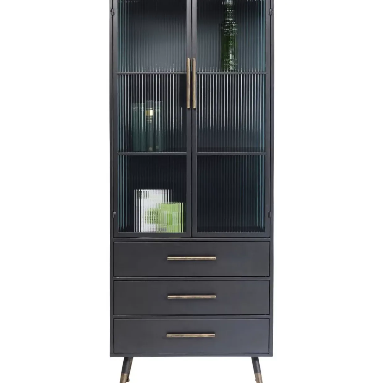 Hochschrank La Gomera 2 Turen 3 Schube