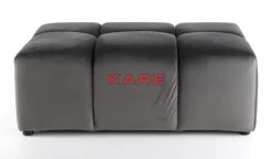 Hocker Belami Velvet Grau 105X70Cm