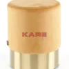Hocker Cherry Orange Brass O35Cm