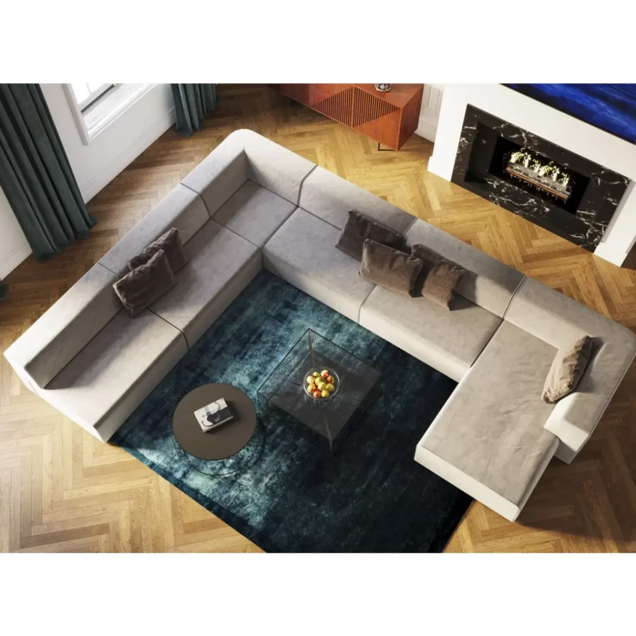 Infinity 2-Sitzer 100 Elements Grau