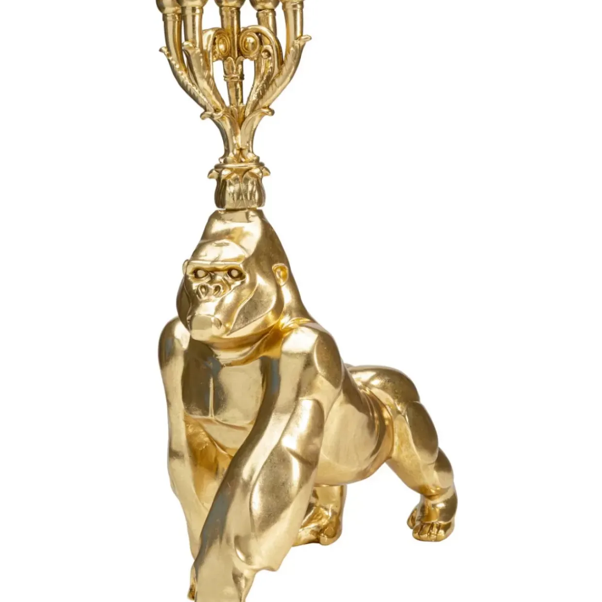 Kerzenständer Gorilla Gold