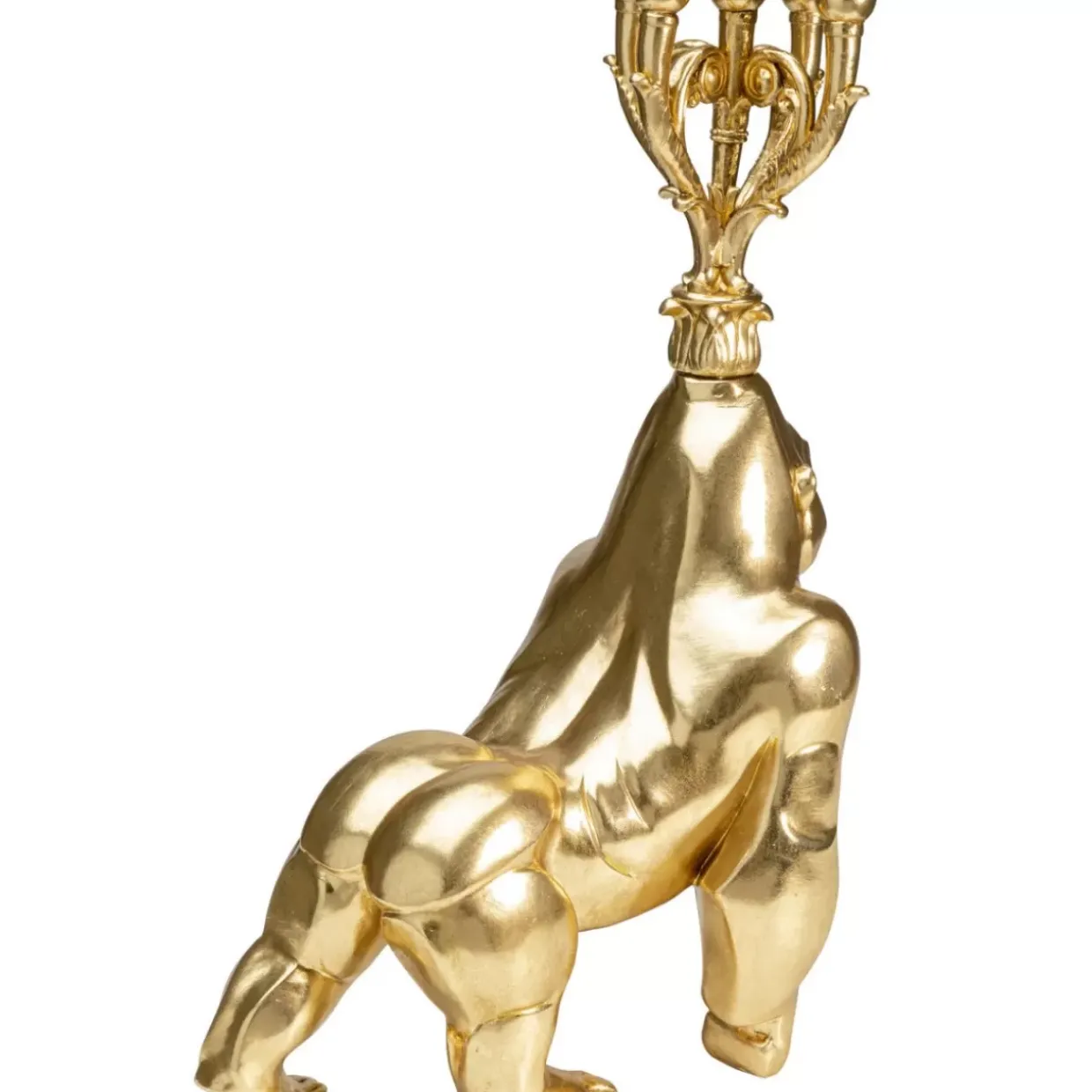 Kerzenständer Gorilla Gold