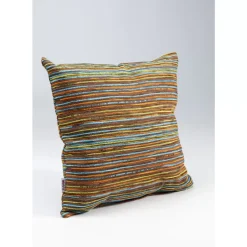 Kissen Colourful Stripes Braun 40X40Cm