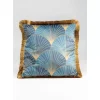 Kissen Leaves Fringe 45X45Cm