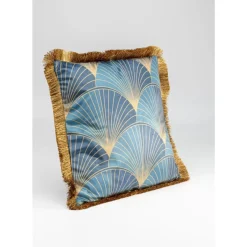 Kissen Leaves Fringe 45X45Cm