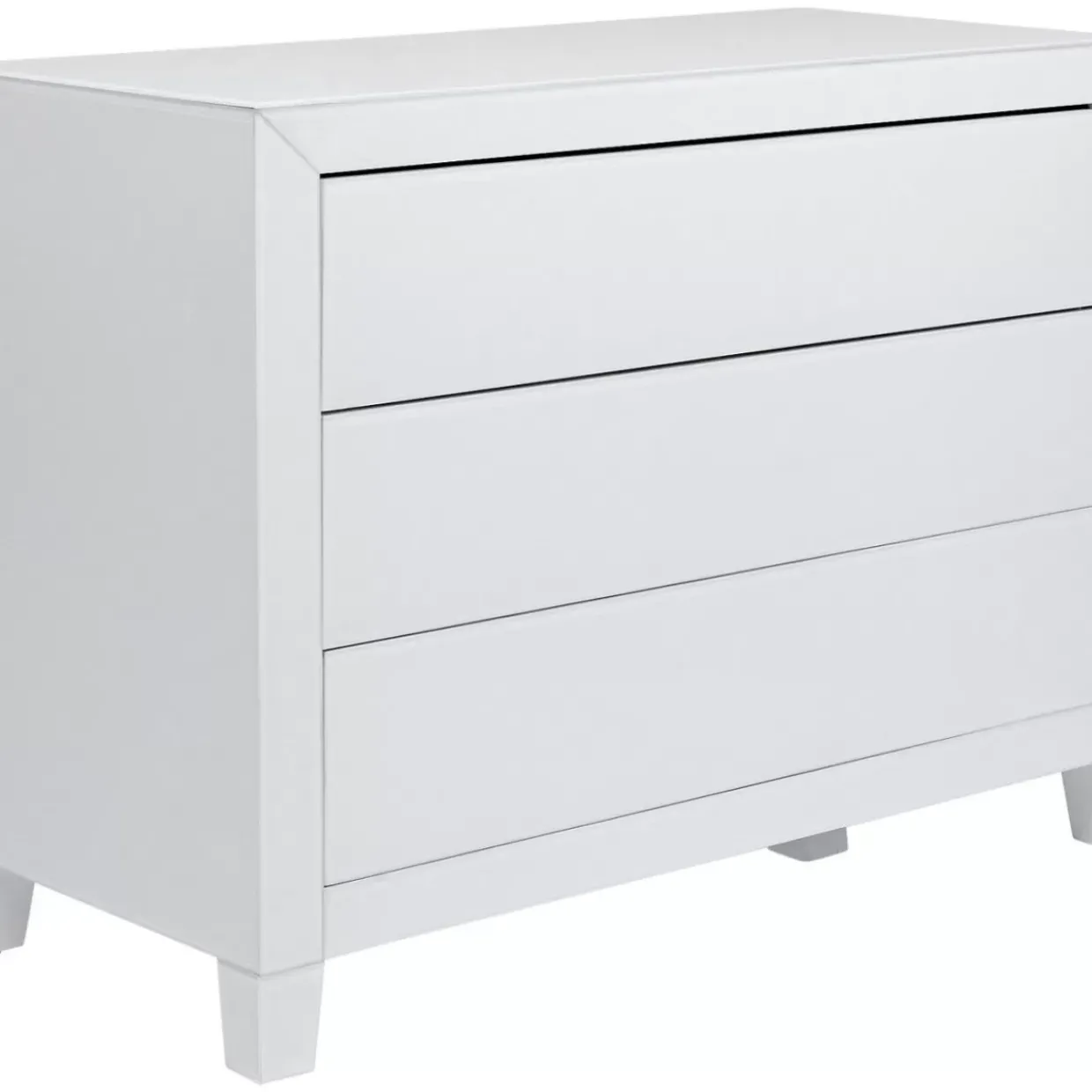 Kommode Luxury Push 3 Schube Weiss