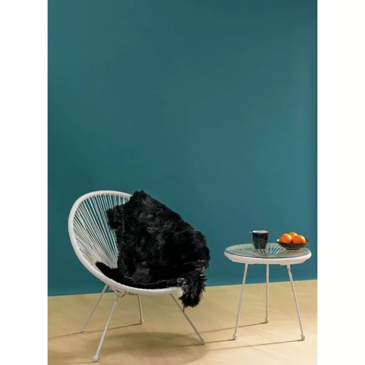 Lammfell Heidi Schwarz 85X60