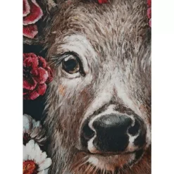 Leinwandbild Deer In Flower 90X140Cm