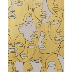 Leinwandbild Faces 70X100Cm