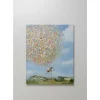 Leinwandbild Flying Elephant In Day 120X160Cm