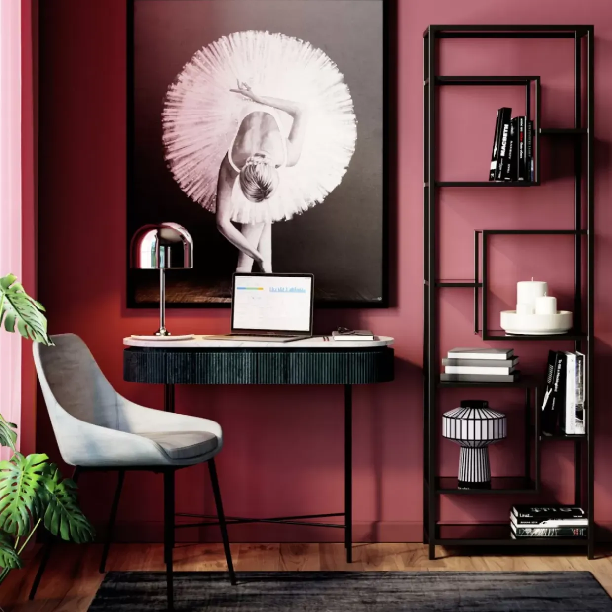 Regal Loft Schwarz 195X60