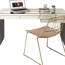 Schreibtisch Luxury Champagne 140X60Cm
