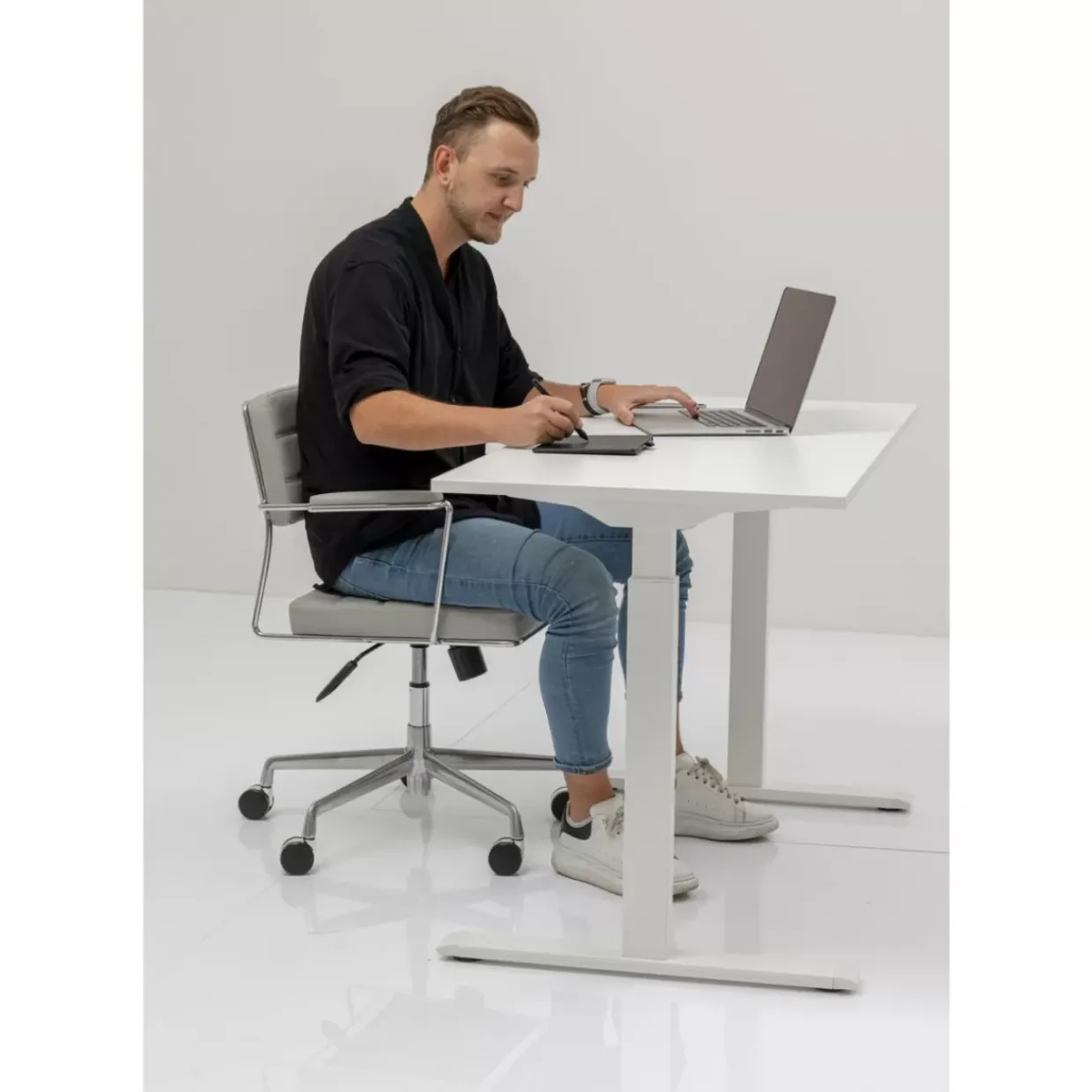 Schreibtisch Office Smart Weis Weis 120X70