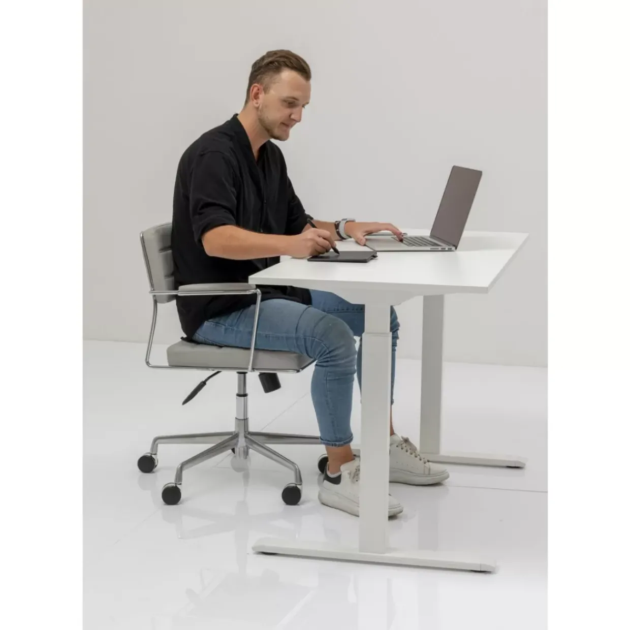 Schreibtisch Office Smart Weiss Weiss 160X80