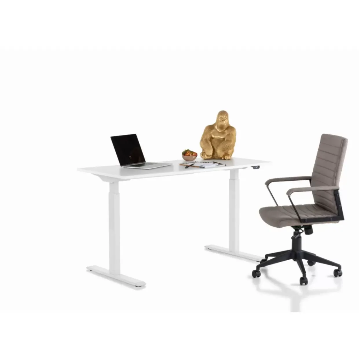 Schreibtisch Office Smart Weiss Weiss 140X60