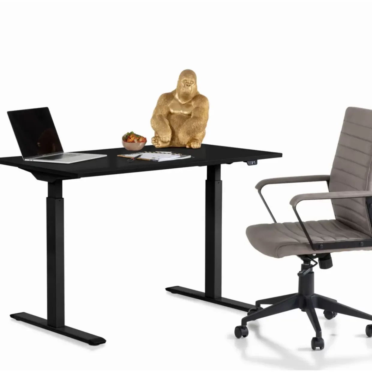 Schreibtisch Office Smart Schwarz Schwarz 120X70