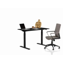 Schreibtisch Office Smart Schwarz Schwarz 120X70