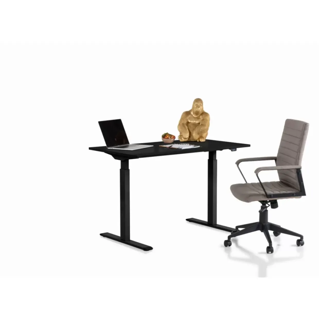 Schreibtisch Office Smart Schwarz Schwarz 120X70