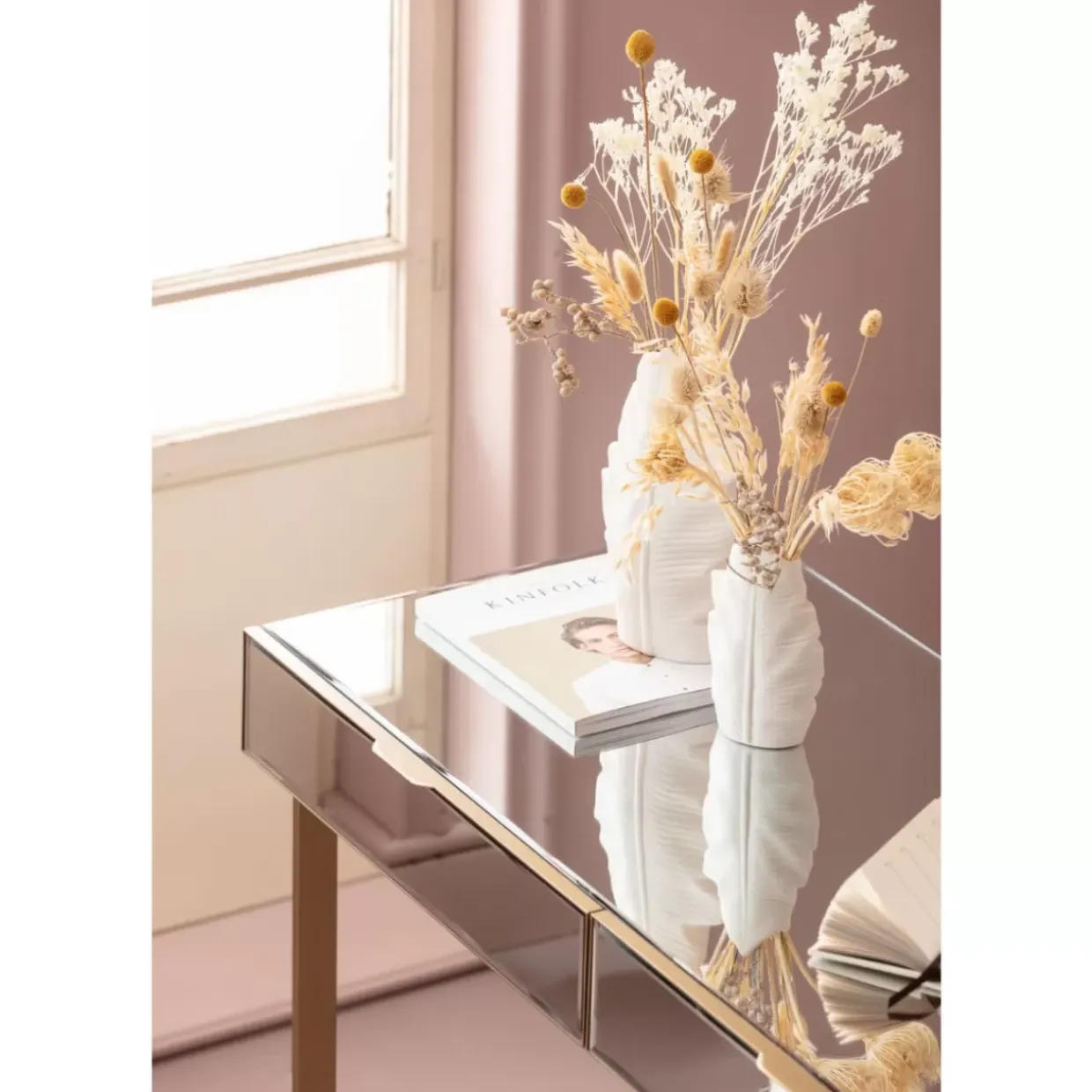 Schreibtisch Soran Gold 120X50Cm