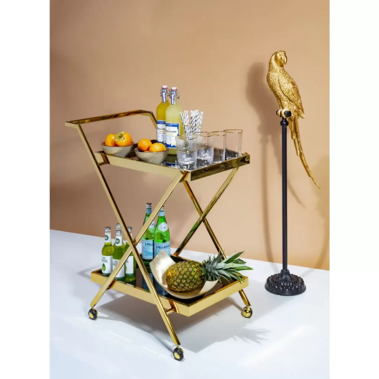 Servierwagen Casino Gold