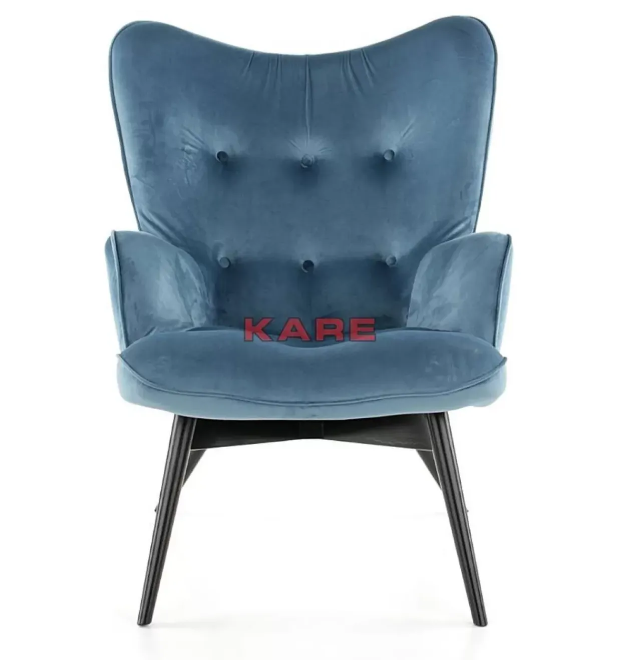 Sessel Black Vicky Velvet Petrol